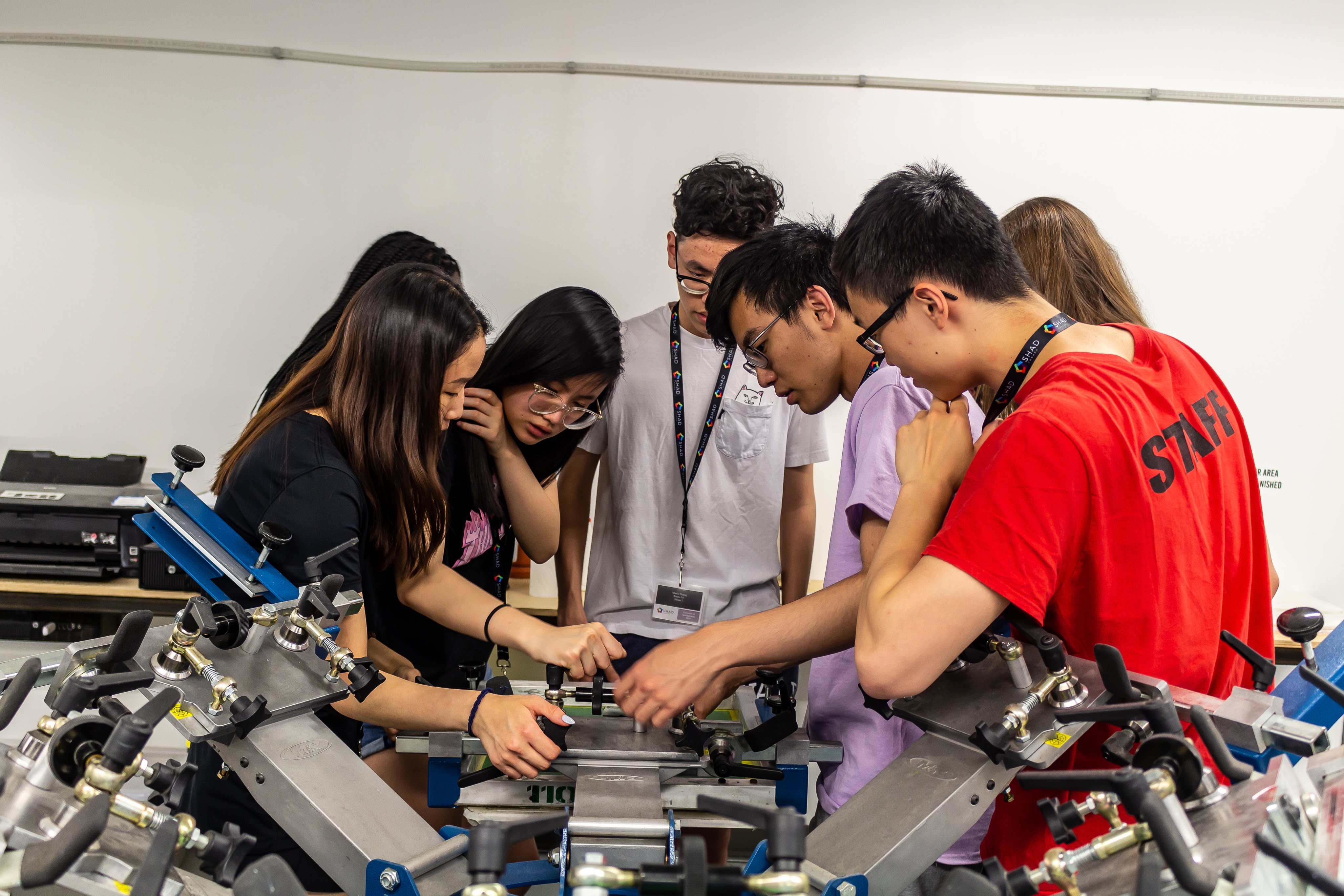 High school students getting hands on experience through the Shad program