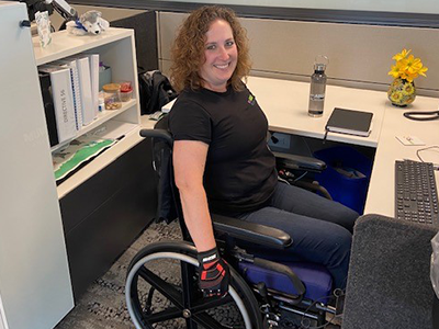 Janet Thompson participating in Mobility Change Makers awareness event