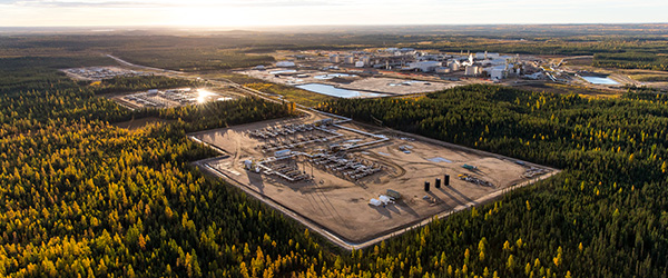 Aerial photo of Christina Lake